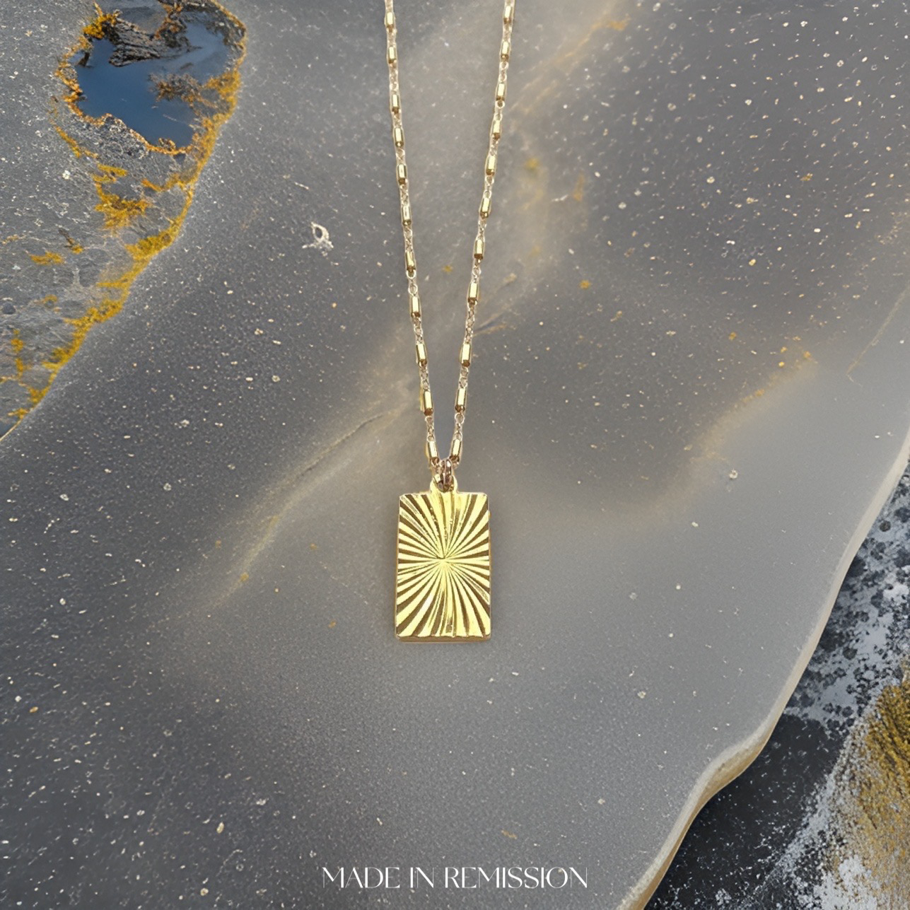 Gold Let Your Light Shine Necklace